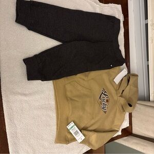 Lucky Brand Kids' Tan and Black Jogger Set